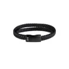 Kép 1/2 - AZE Double Flat String Black On Black karkötő 21 cm - AZ-BL008-C-210