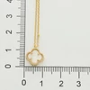 Kép 2/2 - Arany lóhere nyaklánc 45 cm - 03S221-WH-S