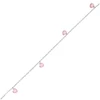 Kép 2/2 - Ezüst szív bokalánc 27 cm - 08118-13