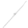 Kép 1/2 - Ezüst szív karlánc 20 cm - 07118-130
