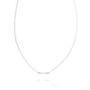 Kép 2/4 - Fehér arany végtelen nyaklánc 45 cm - 03F118-3