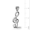 Kép 2/4 - Ezüst violin kulcs medál - 09149-8