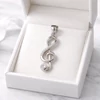 Kép 3/4 - Ezüst violin kulcs medál - 09149-8
