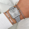 Kép 4/4 - Cluse La Tétragone Grey Alligator Silver női óra - CW0101207018