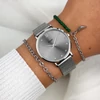 Kép 2/2 - Cluse Minuit Mesh Crystals Grey női óra - CW10203