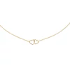 Kép 2/5 - Jackie Gold dupla szív arany nyaklánc 45 cm - JKN23.049