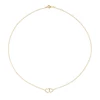 Kép 1/5 - Jackie Gold dupla szív arany nyaklánc 45 cm - JKN23.049