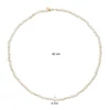 Kép 3/5 - Jackie Gold gyöngy arany nyaklánc 42 cm - JKN24.408