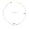 Kép 3/5 - Jackie Gold körök arany nyaklánc 45 cm - JKN24.464