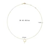 Kép 3/5 - Jackie Gold kör arany nyaklánc 45 cm - JKN24.468