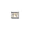 Kép 1/4 - Nomination "Dupla szív" charm - 030220-01