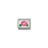 Kép 1/3 - Nomination "Fuchsia Hibiscus" charm - 430202-04