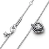 Kép 3/4 - Pandora szikrázó szív nyaklánc 45 cm-es - 393099C01-45