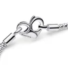 Kép 3/4 - Pandora szegecselt kígyólánc karkötő 21 cm - 592453C00-21