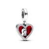 Kép 1/4 - Pandora piros szív kulcslyuk függő charm - 793119C01