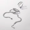 Kép 3/3 - Pandora édesvízi tenyésztett gyöngyös pavé nyitott gyűrű 50-es méret - 193145C01-50