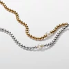 Kép 3/3 - Pandora 14k aranyozott édesvízi tenyésztett gyöngyös nyakánc - 363176C01-45