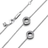 Kép 3/4 - Pandora pavé karikás nyaklánc - 393162C01-50