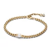 Kép 1/3 - Pandora 14k aranyozott édesvízi tenyésztett gyöngyös karkötő 16 cm - 563173C01-16