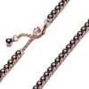 Kép 2/3 - Pandora 14k rózsaaranyozott fekete kristályos tennis karkötő 16 cm - 581469C02-16