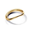 Kép 2/4 - Pandora 14k aranyozott organikus formájú gyűrű 54-es méret - 163314C00-54