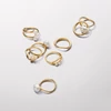 Kép 3/4 - Pandora 14k aranyozott organikus formájú gyűrű 54-es méret - 163314C00-54