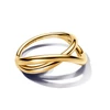 Kép 2/3 - Pandora 14k aranyozott organikus formájú végtelen gyűrű 52-es méret - 163318C00-52