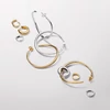 Kép 2/2 - Pandora organikus alakú nyitott karika fülbevaló 42 mm - 263299C00
