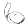 Kép 1/2 - Pandora organikus formájú nyitott karika fülbevaló 42 mm - 293299C00