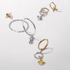 Kép 2/2 - Pandora Moments karika fülbevaló 40 mm - 293336C00