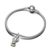 Kép 3/4 - Pandora 14k aranyozott mozgatható majom függő charm - 763343C01