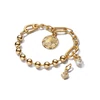 Kép 4/4 - Pandora Me gyöngyházfényű 14k aranyozott kígyó mini függő charm - 763375C01