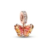 Kép 1/4 - Pandora 14k aranyozott, muránói üveg pillangó függő charm - 782698C01