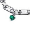 Kép 3/4 - Pandora Me zöld kristály szív mini függő charm - 793042C03