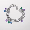 Kép 4/4 - Pandora Me lila kristály szív mini függő charm - 793042C04