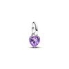 Kép 1/4 - Pandora Me lila kristály szív mini függő charm - 793042C04