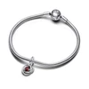 Kép 3/4 - Pandora piros végtelenség köre függő charm - 793125C01