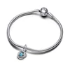 Kép 3/4 - Pandora türkizkék végtelenség köre függő charm - 793125C12