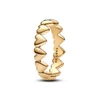 Kép 1/3 - Pandora 14k aranyozott végtelen szívek gyűrű 50-es méret - 163427C00-50