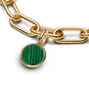 Kép 3/4 - Pandora Me 14k aranyozott zöld gravírozható mini medál charm - 763389C01