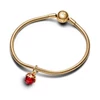 Kép 3/4 - Pandora 14k aranyozott Disney Hófehérke Gonosz királynő alma függő charm - 763421C01
