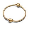 Kép 3/5 - Pandora 14k aranyozott légy szeretet gravírozható szív charm - 763439C00
