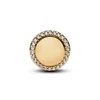 Kép 2/4 - Pandora gravírozható 14k aranyozott gomb charm - 768747C01