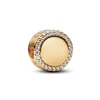 Kép 1/4 - Pandora gravírozható 14k aranyozott gomb charm - 768747C01