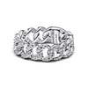 Kép 2/4 - Pandora Pavé kubai láncgyűrű 48-as méret - 193557C01-48
