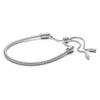 Kép 1/3 - Pandora Moments csúsztatható záras szegecselt láncos karkötő 28 cm - 593090C00-2