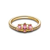 Kép 2/3 - Pandora Disney Aranyhaj hercegnő tiara gyűrű 48-as méret - 163651C01-48