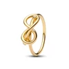 Kép 1/2 - Pandora 14K aranyozott végtelen csomó gyűrű 50-es méret - 163759C01-50