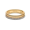 Kép 2/2 - Pandora 14K aranyozott dupla karikagyűrű 52-es méret - 163799C01-52
