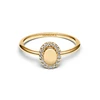 Kép 2/3 - Pandora 14K aranyozott gravírozható ovális gyűrű 52-es méret - 163800C01-52